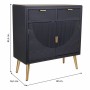 Hall Table with Drawers Alexandra House Living Grey Golden MDF Wood 36 x 85 x 80 cm