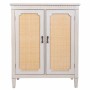 Meuble d'Entrée Alexandra House Living Blanc Rotin Bois d'épicéa Bois MDF 36 x 95 x 78 cm