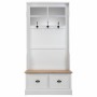 Hall Table with Drawers Alexandra House Living White Brown Zinc Alloy MDF Wood 39 x 184 x 92 cm