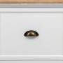 Hall Table with Drawers Alexandra House Living White Brown Zinc Alloy MDF Wood 39 x 184 x 92 cm