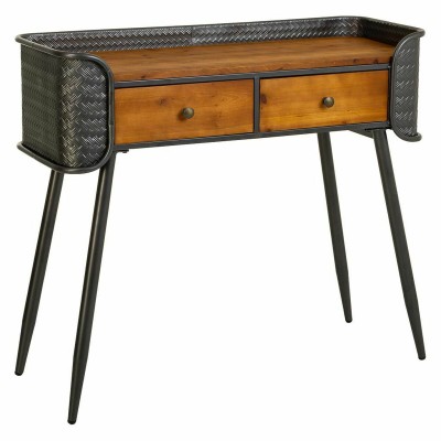 Hall Table with Drawers Alexandra House Living Brown Iron 35 x 81 x 90 cm