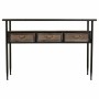 Hall Table with Drawers Alexandra House Living Brown Metal 42 x 80 x 122 cm