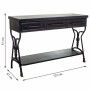 Hall Alexandra House Living Black Iron 43 x 81 x 122 cm