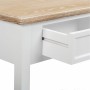 Hall Table with Drawers Alexandra House Living White Brown Zinc Alloy MDF Wood 40 x 78 x 100 cm