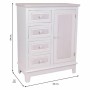 Meuble d'Entrée avec Tiroirs Alexandra House Living Blanc Bois MDF 32 x 84 x 66 cm