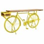 Meuble d'Entrée Alexandra House Living Bike Jaune Fer Bois de manguier 46 x 93 x 187 cm