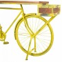 Meuble d'Entrée Alexandra House Living Bike Jaune Fer Bois de manguier 46 x 93 x 187 cm