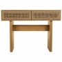 Hall Table with Drawers Alexandra House Living Brown Rope Fir wood Paolownia wood 36 x 77 x 110 cm