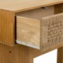 Hall Table with Drawers Alexandra House Living Brown Rope Fir wood Paolownia wood 36 x 77 x 110 cm