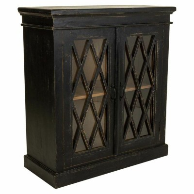 Hall Alexandra House Living Black Glass Iron Mango wood 40 x 100 x 90 cm