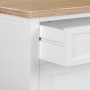 Hall Table with Drawers Alexandra House Living White Brown Zinc Alloy MDF Wood 39 x 80 x 82 cm