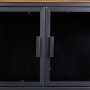 Meuble d'Appoint Alexandra House Living Marron Noir Gris verre Fer Bois d'épicéa 42 x 55 x 94 cm