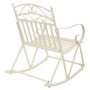 Chaise à bascule Alexandra House Living Blanc Fer 24 x 45 x 24 cm