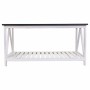 Centre Table Alexandra House Living White Paolownia wood MDF Wood 53 x 46 x 92 cm