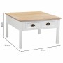 Table Basse Alexandra House Living Blanc Marron Alliage de Zinc Bois MDF 80 x 50 x 80 cm