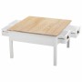 Table Basse Alexandra House Living Blanc Marron Alliage de Zinc Bois MDF 80 x 50 x 80 cm