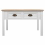 Centre Table Alexandra House Living White Brown Zinc Alloy MDF Wood 80 x 50 x 80 cm