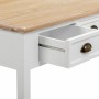 Table Basse Alexandra House Living Blanc Marron Alliage de Zinc Bois MDF 80 x 50 x 80 cm