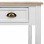 Centre Table Alexandra House Living White Brown Zinc Alloy MDF Wood 80 x 50 x 80 cm