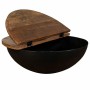 Centre Table Alexandra House Living Black Iron Mango wood 86 x 30 x 86 cm