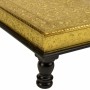 Side table Alexandra House Living Golden Aluminium MDF Wood 38 x 12 x 38 cm