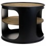 Table d'appoint Alexandra House Living Noir métal et bois d'épicéa 60 x 60 x 47 cm