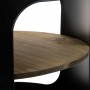 Side table Alexandra House Living Black metal and fir wood 60 x 60 x 47 cm