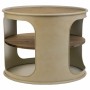 Side table Alexandra House Living Grey metal and fir wood 60 x 60 x 47 cm