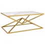 Centre Table Alexandra House Living Gold Metal Paper Iron MDF Wood 60 x 45 x 110 cm