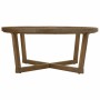 Centre Table Alexandra House Living Brown Iron Fir wood Tempered glass 100 x 43 x 100 cm