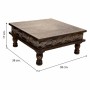 Table d'appoint Alexandra House Living Blanc 38 x 17 x 38 cm