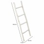 Shelves Alexandra House Living White Paolownia wood 3 x 120 x 44 cm Staircase