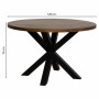 Table Alexandra House Living Brown 120 x 76 x 120 cm