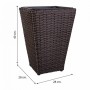 Cache-pot Alexandra House Living Marron Fer Rotin Plastique 28 x 40 x 28 cm