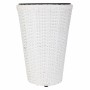 Cache-pot Alexandra House Living Blanc Fer Rotin Plastique 28 x 40 x 28 cm