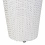 Cache-pot Alexandra House Living Blanc Fer Rotin Plastique 28 x 40 x 28 cm