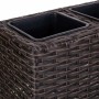 Cache-pot Alexandra House Living Marron Fer Rotin Plastique 18 x 18 x 48 cm