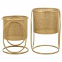 Set of Planters Alexandra House Living Gold Metal Iron 26 x 178 x 26 cm 2 Pieces