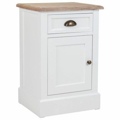 Nightstand Alexandra House Living White Brown 35 x 63 x 41 cm