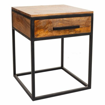 Nightstand Alexandra House Living Brown Black 61 x 57 x 61 cm