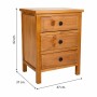 Nightstand Alexandra House Living Brown 62 x 37 x 47 cm