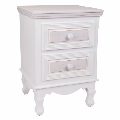 Nightstand Alexandra House Living White 33 x 53 x 37 cm