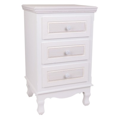 Nightstand Alexandra House Living White 33 x 68 x 41 cm