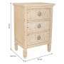 Nightstand Alexandra House Living Beige 32 x 67 x 46 cm