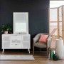 Buffet Alexandra House Living Blanc Argenté Bambou Bois MDF 40 x 81 x 120 cm