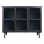 Sideboard Alexandra House Living Brown Black Grey Glass Iron Fir wood 33 x 79 x 102 cm