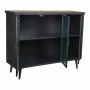 Sideboard Alexandra House Living Brown Black Grey Glass Iron Fir wood 33 x 79 x 102 cm