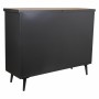 Buffet Alexandra House Living Marron Noir Gris verre Fer Bois d'épicéa 33 x 79 x 102 cm