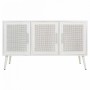 Sideboard Alexandra House Living White Silver Bamboo MDF Wood 41 x 71 x 120 cm