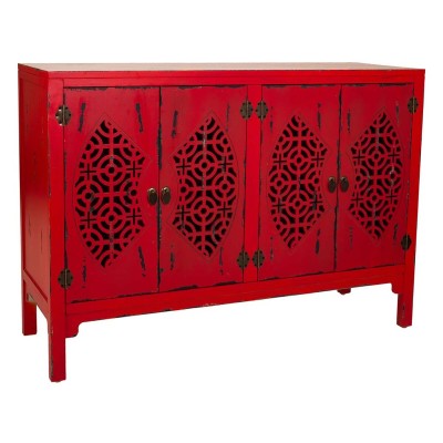 Buffet Alexandra House Living Rouge Bois d'épicéa Bois MDF 40 x 86 x 120 cm